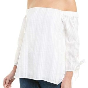 BAILEY/44 • Yarrow White Off-The-Shoulder Top •